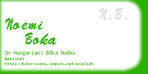 noemi boka business card